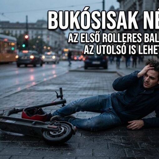 Bukósisak nélkül az első rolleres baleset az utolsó is lehet